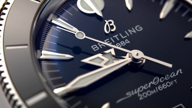 Breitling superocean, Luxury Swiss Watches, Expensive Lifestyle. time is money concept