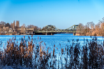 Obraz premium Glienicke Bridge Winter Scene