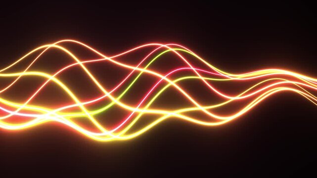 Silk Ribbons Flowing Abstract Elegant Background Seamless Loop