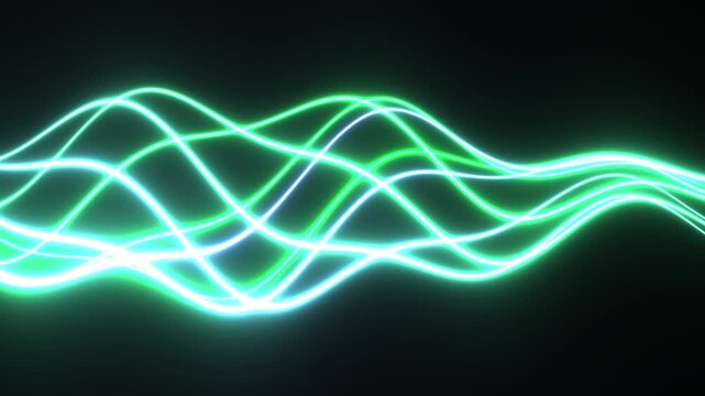 Silk Ribbons Flowing Abstract Elegant Background Seamless Loop
