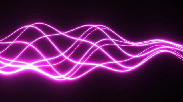 Silk Ribbons Flowing Abstract Elegant Background Seamless Loop