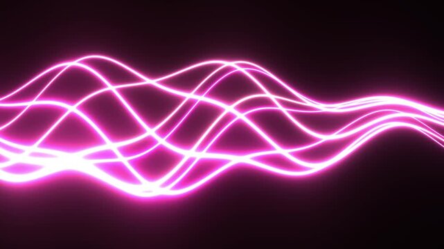 Silk Ribbons Flowing Abstract Elegant Background Seamless Loop
