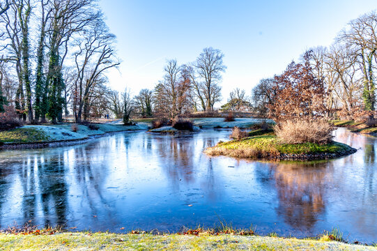 Frozen River in Park Babelsberg