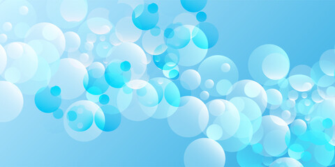 Modern geometric background gradient soft light blue bokeh for Graphic Business greeting holiday illustration light liquid © Linda