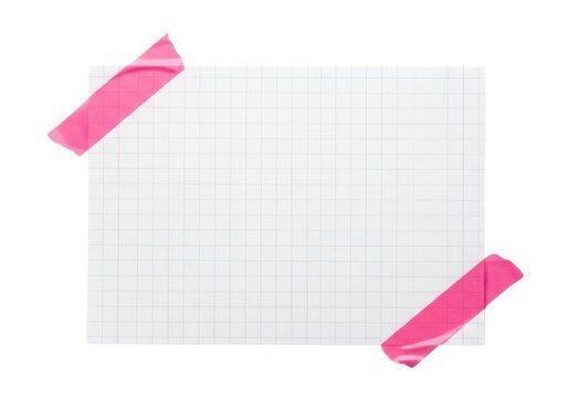 Creative notebook page with pink sticky notes attached to corners