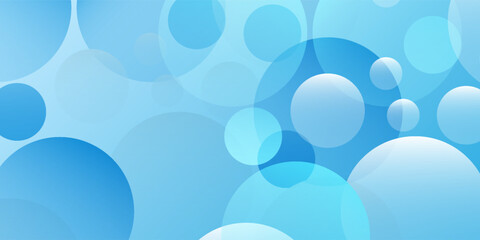 Modern geometric background gradient soft light blue bokeh for Graphic Business greeting holiday © Linda