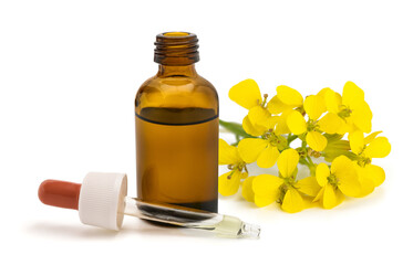 wallflowers with Bottle  of essential oil