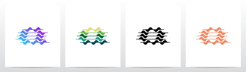 Obraz premium Curves Graph Chart Lines Wavy Abstract Shape Letter Initial Logo Design Q