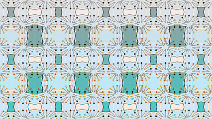 Pastel Safety Pin Motif Pattern