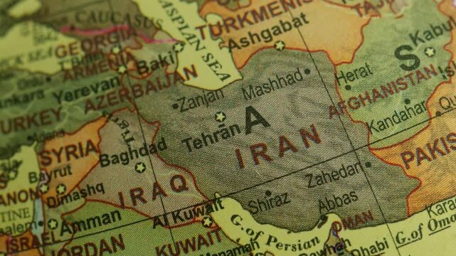 Zoom map to Iran tehran