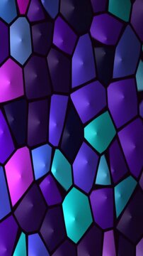 Abstract Mosaic Pattern with Vibrant Colors and Geometric Shapes.