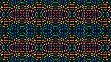 Colorful Pushpin Kaleidoscope