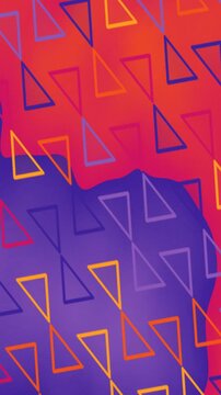 Abstract Geometric Pattern with Vibrant Gradient Background.