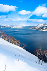 阿寒湖の冬景色