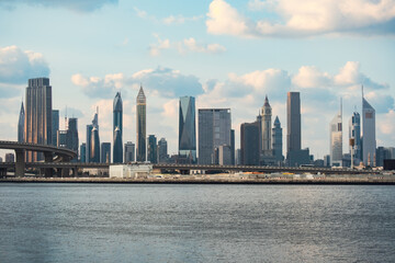 Fototapeta premium Dubai skyline outlook for property investors and global buyers