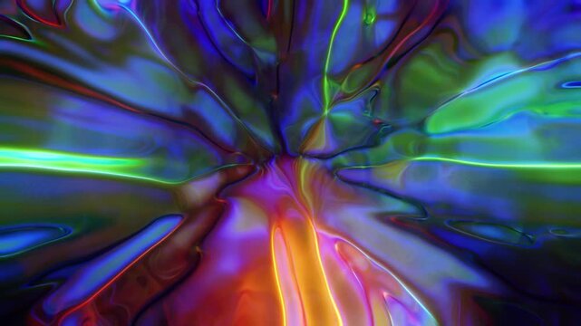 Animated background simulating the colors of light passing through a prism