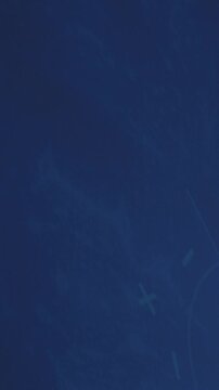 Deep Blue Abstract Background with Floating Dust Particles.