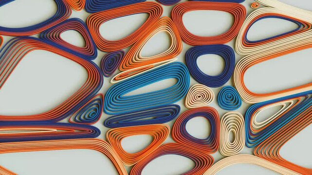 Abstract colorful shapes seamless loop