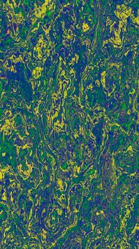Abstract Green and Blue Swirls - Hypnotic Liquid Art Background.
