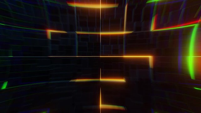 Animated background simulating the colors of light passing through a prism