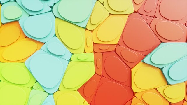 Abstract colorful mathematical pattern