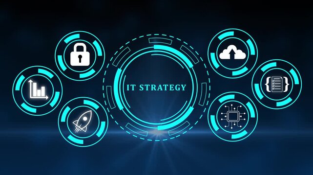 Business, Technology, Internet and network concept. Digital Marketing content planning advertising strategy concept.4k