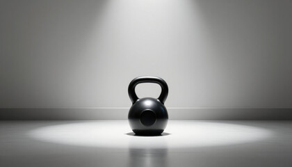 Intense weightlifting session gym studio fitness equipment minimalist design close-up view strength training focus