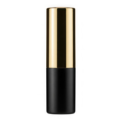 Elegantgoldandblacklipsticktubeisolatedontransparentbackground transparent background