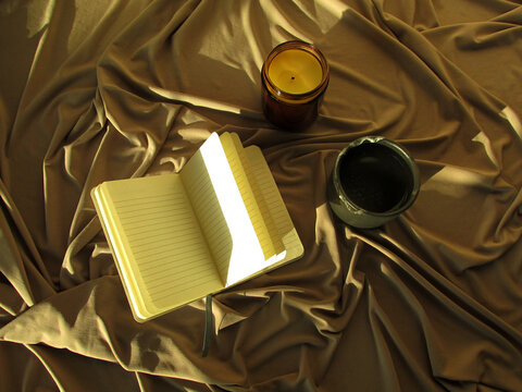 Cozy journaling still life