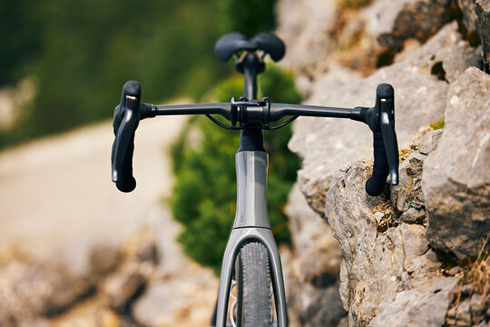 Gravel Bicycle Front View Detail