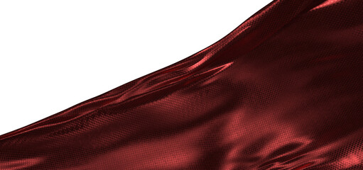 Close up shot of burgundy silk fabric with wavy texture. Perfect for backgrounds and textile design projects. Luxury tex © vegefox.com