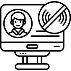 End live Outline Icon