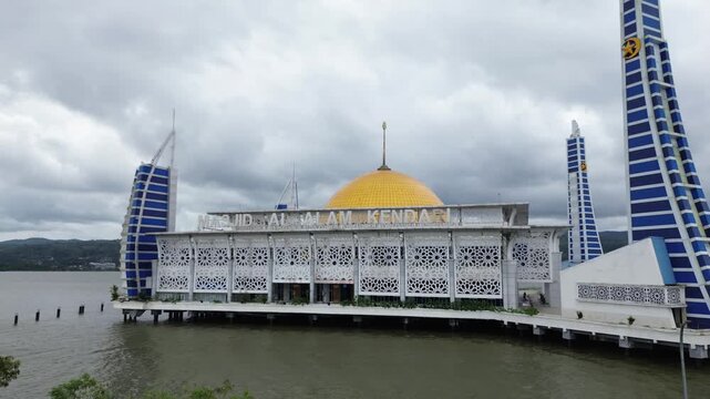 Al Alam Mosque is a landmark in Kendari, Southeast Sulawesi, Indonesia. Its unique architecture is due to its location above the sea in Kendari Bay.