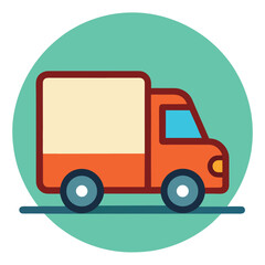 Fototapeta premium delivery truck icon