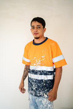 Worker Standing Relaxed