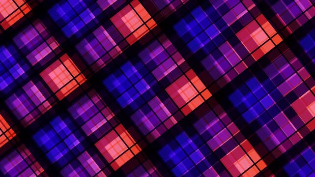 Dynamic Plaid Grid Abstract Motion Background Animation
