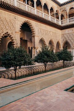 Beautiful courtyard garden, Seville