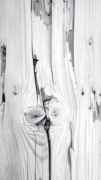 Weathered wood. Knothole, split grain, and peeling paint create textural abstract