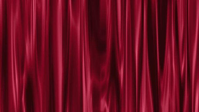 The red curtain moves gently. He is blowing in the wind. A perfect background for different occasions.