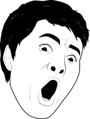 驚愕する男性②