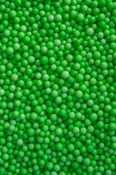 Colorful Green Foam Balls Create a Vibrant Textured background