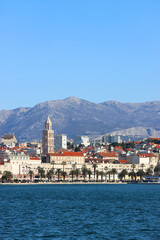 Fototapeta premium Historical city centre of Split, Croatia. Beautiful view of the promenade.