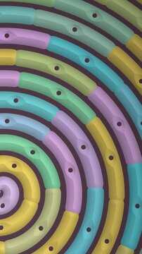 Hypnotic Pastel Swirl - A Mesmerizing Abstract Spiral of Soft Hues and Intricate Patterns.