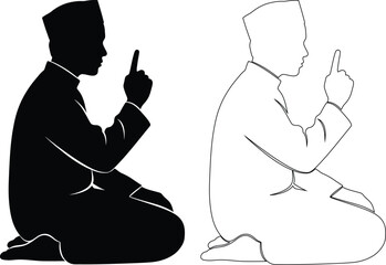 Traditional teaching scene showcasing an adult instructing a child with a hand gesture.