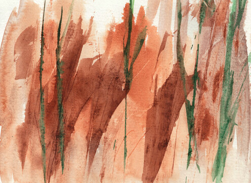 Watercolor abstract illustration