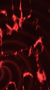 Abstract Red Glowing Energy Swirl Animation Background.