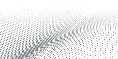 Naklejka premium High-Quality Vector Halftone Dot Pattern Radiant Burst in Black and White, Ideal for Marketing Banners and Product Backgrounds.eps10