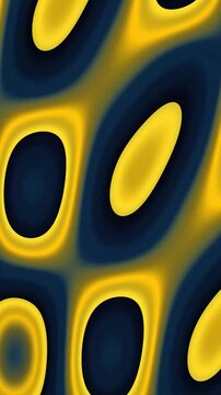 Abstract Yellow and Dark Blue Fluid Motion Background Animation.