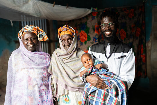 African family generation portrait in Senegal