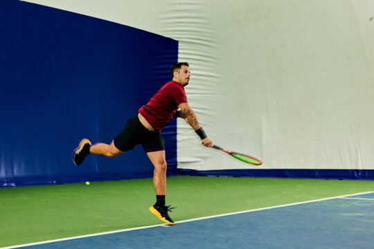 Man served from the baseline